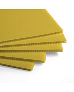 Coroplast amarillo 4 mm 700 g 1.22 x 2.44 m Placa