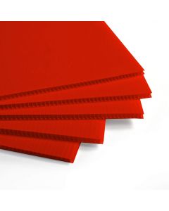 Coroplast rojo 4 mm 700 g 1.22 x 2.44 m Placa