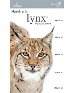 Muestrario de papel fino liso Lynx