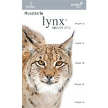 Muestrario de papel fino liso Lynx