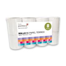 Paquete de 8 Rollos Térmicos Premium de 80 x 70 mm